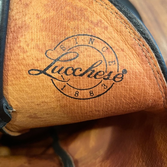 Men's LUCCHESE M1020R4 LUCCHESE LONE STAR CALFSKIN BLACK 8.5D - Picture 10 of 16